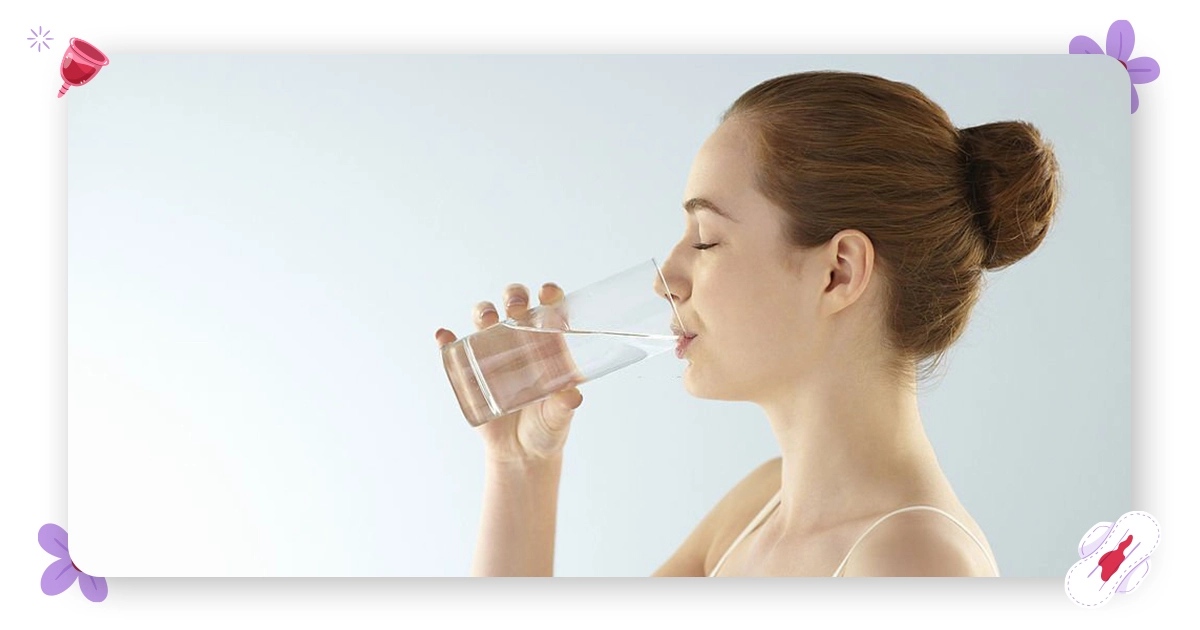 Drinking more water,is also help for period end faster