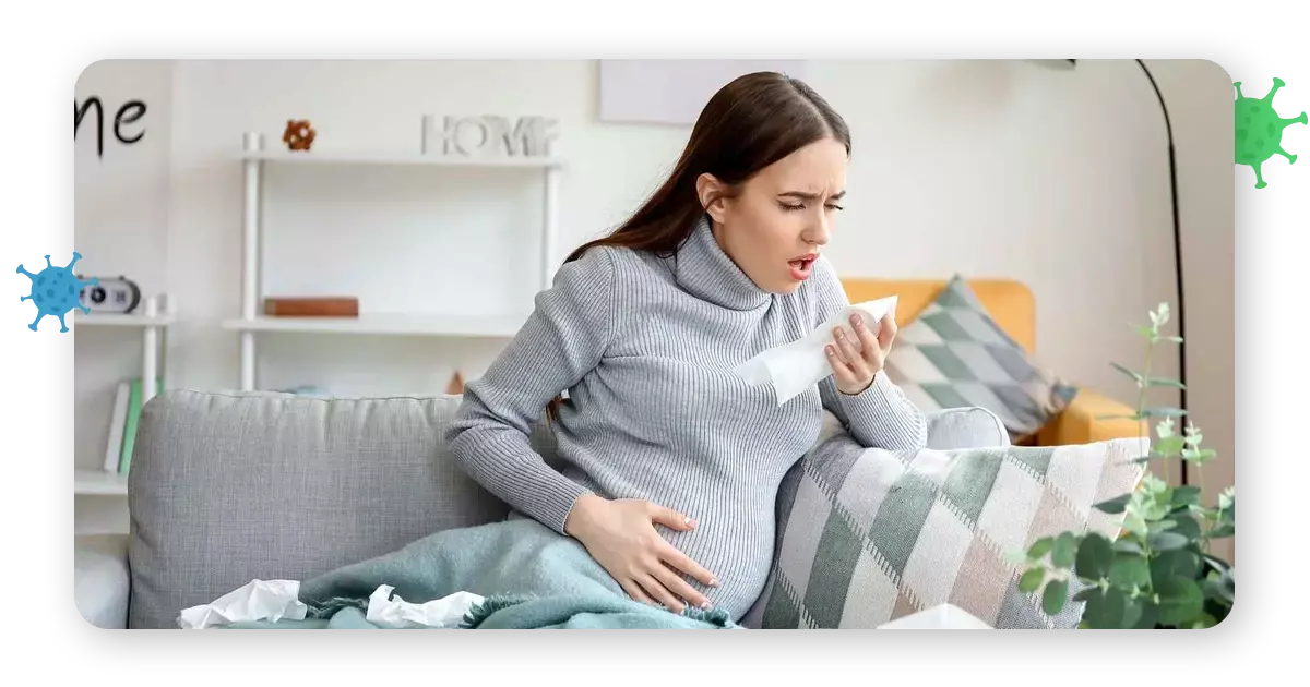 Risks of coughing during third trimester of pregnancy