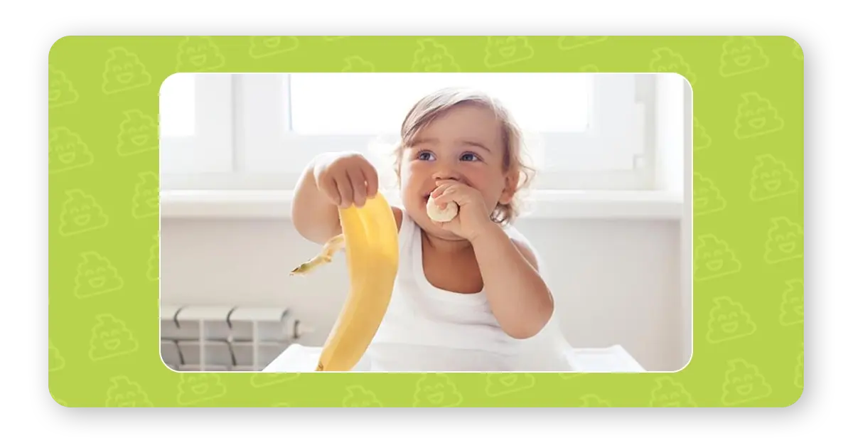 BRAT Diet -Gentle Food for Diarrhea Relief -new born eating banana