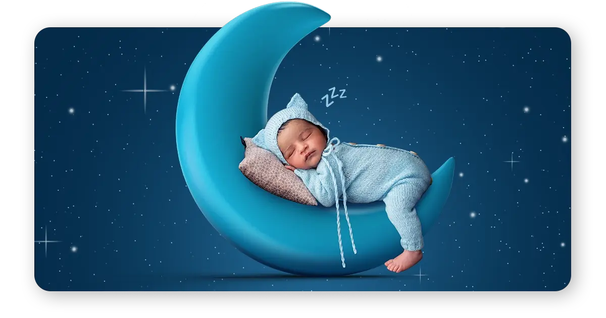 understand,when babies start sleeping the night-baby sleeping calmy