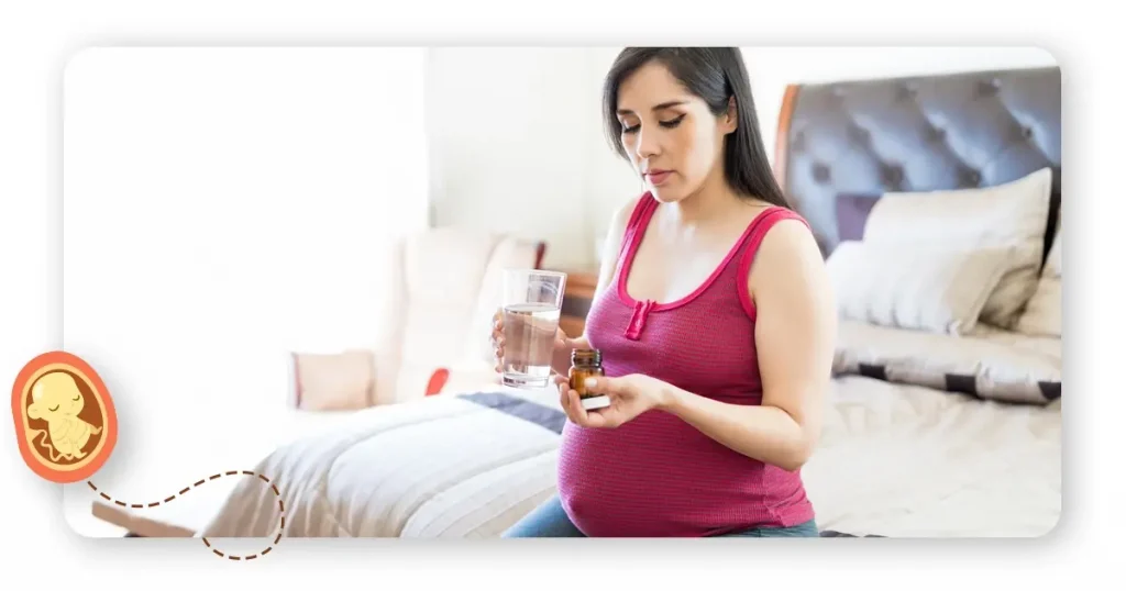 pregnant women taking supplements for increase fetal weight