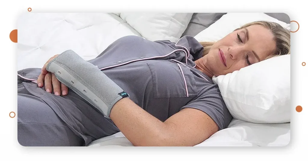 lady resting with wrist pain 